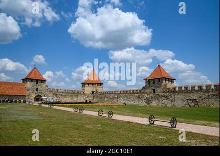 Ancienne forteresse turque Bender à Tighina, Transnistrie, Moldavie Banque D'Images