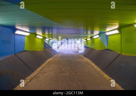 Passage souterrain de Trinity Road au rond-point Wandsworth, le cadre d'une scène inFAMOUS dans le film DE Stanley Kubrick de 1971 A Clockwork Orange. Londres, Royaume-Uni, 2020. Banque D'Images