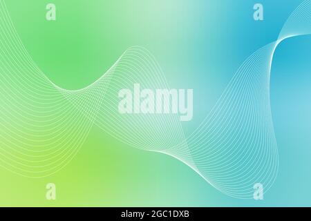 Arrière-plan abstrait avec lignes ondulées courbes. Illustration vectorielle pour la conception. Onde à partir des lignes Illustration de Vecteur