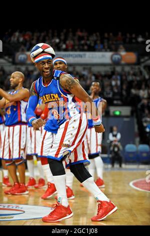 The Harlem Globetrotters Entertaining Sheffield Arena, Sheffield Banque D'Images