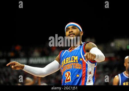 The Harlem Globetrotters Entertaining Sheffield Arena, Sheffield Banque D'Images