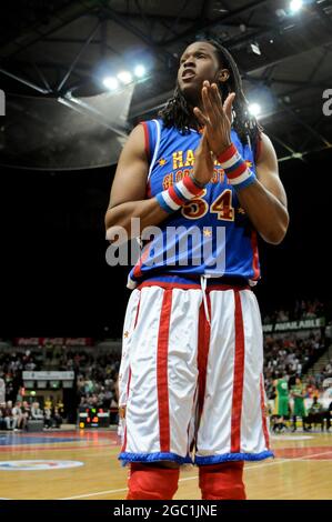 The Harlem Globetrotters Entertaining Sheffield Arena, Sheffield Banque D'Images