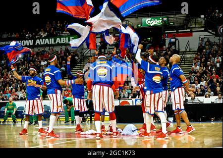 The Harlem Globetrotters Entertaining Sheffield Arena, Sheffield Banque D'Images