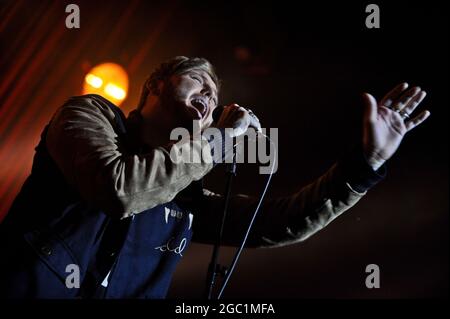 James Arthur se présentant à l'hôtel de ville de Sheffield Banque D'Images