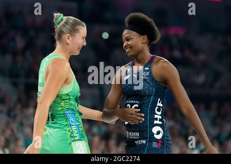 MELBOURNE, AUSTRALIE - 01 MAI : Mwai Kumwenda, du Melbourne Vixens, veille au Suncorp Super Netball lors d'un match entre Melbourne Vixens et West Coast Fever le 01 mai 2021 à John Cain Arena à Melbourne, en Australie. . Crédit : Mikko Robles/Speed Media/Alay Live News Banque D'Images
