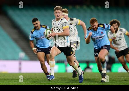 SYDNEY, AUSTRALIE - 14 MAI : Jordie Barrett of the Hurricanes fait une pause lors de la première partie du Super Rugby Trans Tasman match entre les Waratahs et les Hurricanes de NSW au Sydney Cricket Ground le 14 mai 2021 à Sydney, en Australie. (Photo de Pete Dovgan/Speed Media/Icon Sportswire). Credit: Pete Dovgan/Speed Media/Alay Live News Banque D'Images
