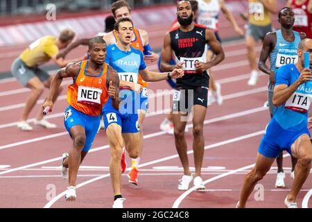 Tokyo, Japon. 06e août 2021. TOKYO, JAPON - 6 AOÛT : compétition sur le saut long masculin - qualification lors des Jeux Olympiques de Tokyo 2020 au stade olympique le 6 août 2021 à Tokyo, Japon (photo d'Andy Astfalck/Orange Pictures) NOCNSF ATLETIEKUNIE crédit: Orange pics BV/Alay Live News Banque D'Images