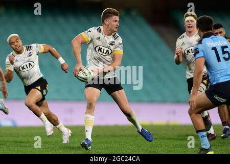 SYDNEY, AUSTRALIE - 14 MAI : Jordie Barrett of the Hurricanes fait une pause lors de la première partie du Super Rugby Trans Tasman match entre les Waratahs et les Hurricanes de NSW au Sydney Cricket Ground le 14 mai 2021 à Sydney, en Australie. (Photo de Pete Dovgan/Speed Media/Icon Sportswire). Credit: Pete Dovgan/Speed Media/Alay Live News Banque D'Images