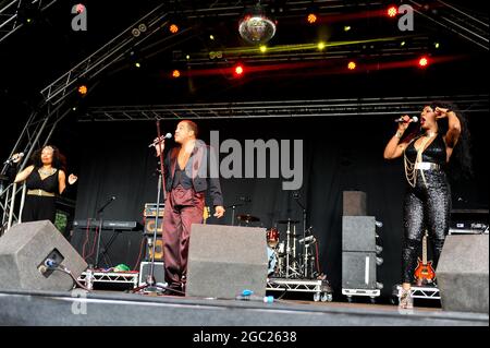 Odyssey se présentant au Clumber Park 80s Festival Banque D'Images