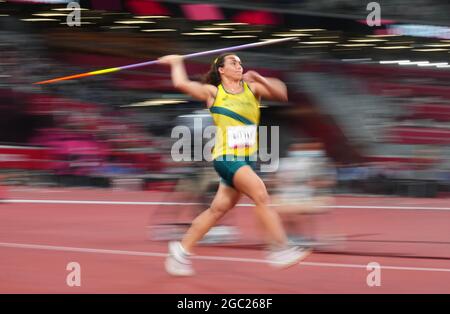 Tokyo Jeux olympiques 2020 - Athlétisme - 400m féminin - finale - Stade olympique, Tokyo, Japon - 6 août 2021. Mackenzie Little d'Australie en action
