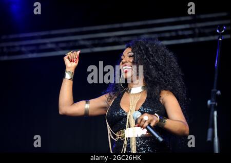 Odyssey se présentant au Clumber Park 80s Festival Banque D'Images