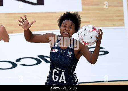 SYDNEY, AUSTRALIE - 16 MAI : Mwai Kumwenda, du Melbourne Vixens, tente de prendre le ballon lors du Suncorp Super Netball Round Three match entre NSW Swifts et Melbourne Vixens, le 16 mai 2021 à Ken Rosewall Arena à Sydney, en Australie. Crédit : Steven Markham/Speed Media/Alay Live News Banque D'Images