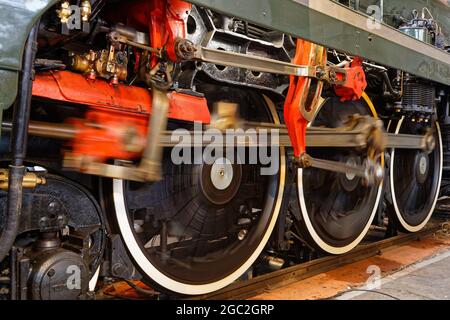 MULHOUSE, FRANCE, 26 juin 2021 : la Cité du train, anciennement Musée du chemin de fer français, est le plus grand musée ferroviaire d'Europe, avec m Banque D'Images