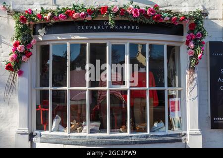 Angleterre, Hampshire, Test Valley, Stockbridge, vitrine Banque D'Images