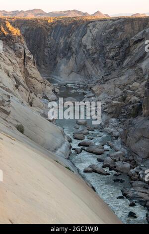 Gorge de la rivière Orange, parc national des chutes d'Augrabies, Afrique du Sud Banque D'Images