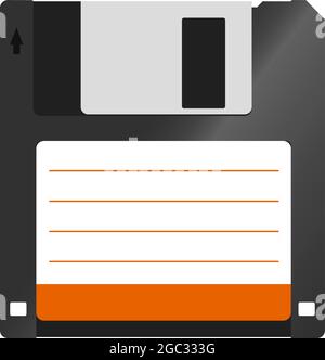 disquette réaliste isolée sur fond blanc, illustration vectorielle Illustration de Vecteur