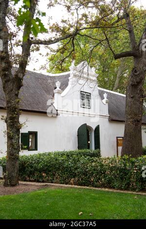 Maison du Cap Duch, domaine Boschendal, Franschhoek, Afrique du Sud Banque D'Images