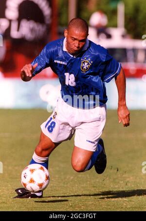 Ronaldo du brésil en action lors du tournoi de football olympique de 1996 Banque D'Images