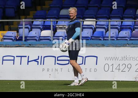 HARTLEPOOL, ROYAUME-UNI. 5 AOÛT Jonathan Mitchell de Hartlepool s'est Uni pendant la journée de formation et de médias de Hartlepool United à Victoria Park, Hartlepool, le jeudi 5 août 2021. (Credit: Mark Fletcher | MI News) Credit: MI News & Sport /Alay Live News Banque D'Images