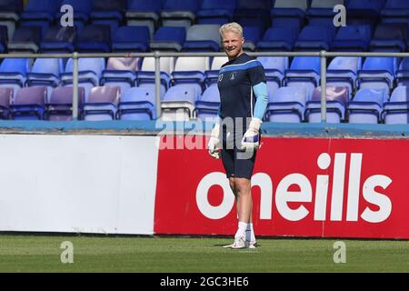 HARTLEPOOL, ROYAUME-UNI. 5 AOÛT Jonathan Mitchell de Hartlepool s'est Uni pendant la journée de formation et de médias de Hartlepool United à Victoria Park, Hartlepool, le jeudi 5 août 2021. (Credit: Mark Fletcher | MI News) Credit: MI News & Sport /Alay Live News Banque D'Images