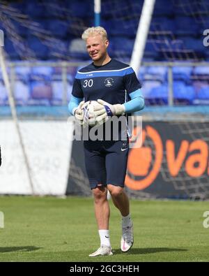 HARTLEPOOL, ROYAUME-UNI. 5 AOÛT Jonathan Mitchell de Hartlepool s'est Uni pendant la journée de formation et de médias de Hartlepool United à Victoria Park, Hartlepool, le jeudi 5 août 2021. (Credit: Mark Fletcher | MI News) Credit: MI News & Sport /Alay Live News Banque D'Images