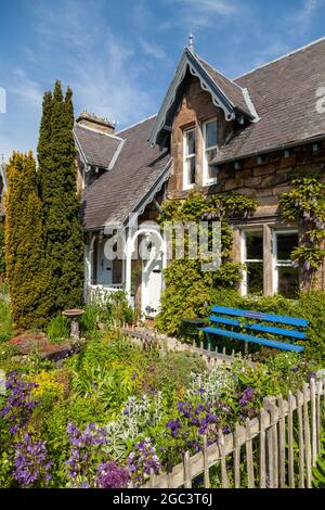 Cottages à Direlton, Lothian est Banque D'Images