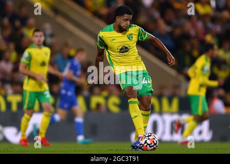 Andrew Omobamidele de Norwich City - Norwich City v Gillingham, Pre-Season friendly, Carrow Road, Norwich, Royaume-Uni - 3 août 2021 Banque D'Images