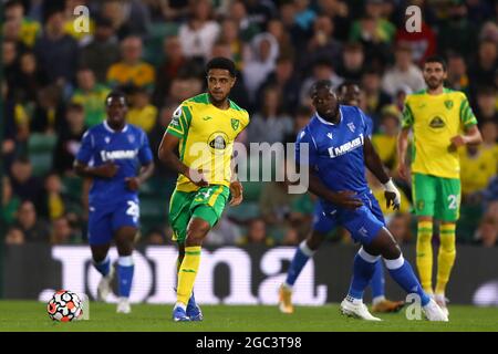 Andrew Omobamidele de Norwich City - Norwich City v Gillingham, Pre-Season friendly, Carrow Road, Norwich, Royaume-Uni - 3 août 2021 Banque D'Images