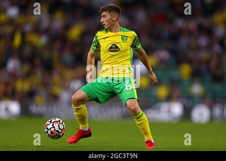 Billy Gilmour de Norwich City - Norwich City v Gillingham, Pre-Season friendly, Carrow Road, Norwich, Royaume-Uni - 3 août 2021 Banque D'Images