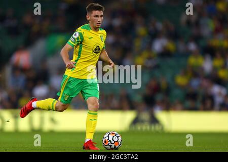 Billy Gilmour de Norwich City - Norwich City v Gillingham, Pre-Season friendly, Carrow Road, Norwich, Royaume-Uni - 3 août 2021 Banque D'Images