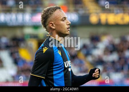 Noa Lang du Club photographié lors d'un match de football entre le Club Brugge et le cercle Brugge, le vendredi 06 août 2021 à Bruges, le 3 jour du 2021-2022 'Jupi Banque D'Images