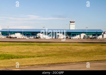 PANAMA CITY, PANAMA - 25 SEPTEMBRE 2015 : terminal de l'aéroport international de Tocumen à Panama City. Banque D'Images