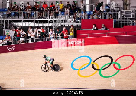 Shizuoka, Japon. 6 août 2021. Shannon McCurley (IRL) Cyclisme : finale féminine de Madison lors des Jeux Olympiques de Tokyo 2020 au Vélodrome d'Izu à Shizuoka, Japon . Credit: Shuraro Mochizuki/AFLO/Alamy Live News Banque D'Images