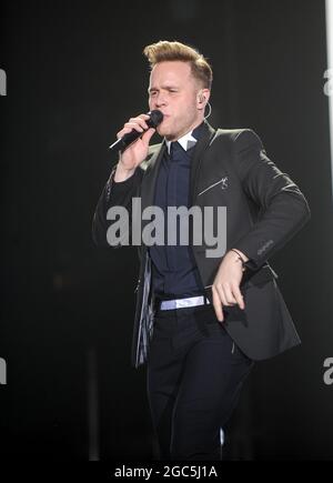 Olly murs se produit en direct au Sheffield Arena Banque D'Images