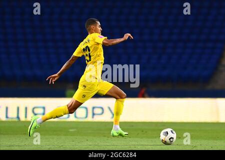 Kharkiv, Ukraine - 6 août 2021 : Fabinho. Le match de football du championnat UPL Metallist 1925 vs Chornomorec Banque D'Images