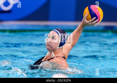 Tokyo, Japon. 07e août 2021. TOKYO, JAPON - 7 AOÛT : Melissa Seidemann des États-Unis lors du tournoi de water-polo olympique de Tokyo 2020 Médaille d'or des femmes entre l'Espagne et les États-Unis au centre de Tatsumi Waterpolo le 7 août 2021 à Tokyo, Japon (photo de Marcel ter Bals/Orange Pictures) crédit : Orange pics BV/Alay Live News Banque D'Images