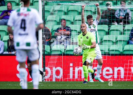 Groningen, pays-Bas. 06e août 2021. GRONINGEN, PAYS-BAS - AOÛT 6: Niki Maenpaa de Venezia FC pendant le match amical de Preseason entre FC Groningen et Venezia FC au stade Hitachi Capital Mobility Stadium le 6 août 2021 à Groningen, pays-Bas (photo de Pieter van der Woude/Orange Pictures) Credit: Orange pics BV/Alay Live News Banque D'Images