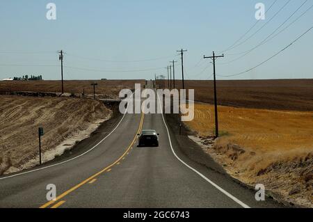 RITZVILLE - WASHTUCA ROUTE 26/261 /WASHINGTON / 02 septembre 2019 / American 27 Highw ay 26 et 261 route entre washtucna dans les États de washington . (Photo. Francis Dean/Deanimages) Banque D'Images