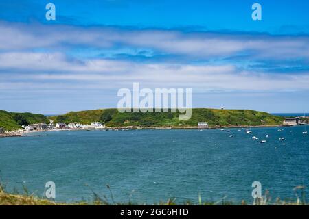 Côte de Porthdinllaen, de Morfa Nefyn. Banque D'Images