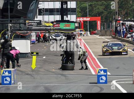 Zolder, Belgique. 07e août 2021. 7 août 2021, circuit Zolder, Zolder, DTM 2021, Zolder, 6 - 8 août 2021, dans la photo stand stop par Christian Klien (AUT # 15), JP Motorsport crédit: dpa/Alay Live News Banque D'Images