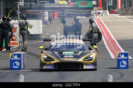 Zolder, Belgique. 07e août 2021. 7 août 2021, circuit Zolder, Zolder, DTM 2021, Zolder, 6 - 8 août 2021, dans la photo stand stop par Christian Klien (AUT # 15), JP Motorsport crédit: dpa/Alay Live News Banque D'Images