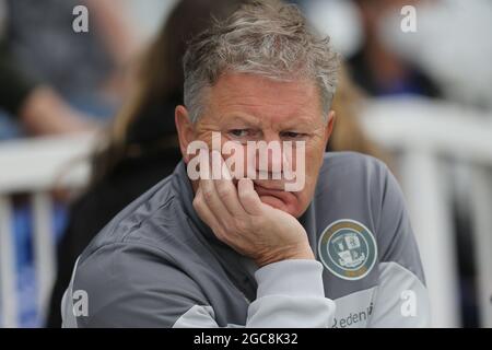 HARTLEPOOL, ROYAUME-UNI. 7 AOÛT John Yems, directeur de Crawley Town, lors du match Sky Bet League 2 entre Hartlepool United et Crawley Town à Victoria Park, Hartlepool, le samedi 7 août 2021. (Credit: Mark Fletcher | MI News) Credit: MI News & Sport /Alay Live News Banque D'Images