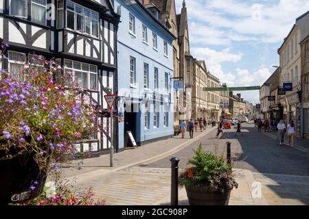 Autour de Cirencester, une ville traditionnelle du marché de Gloucester dans les Cotswolds.Le Fleece Inn. Banque D'Images