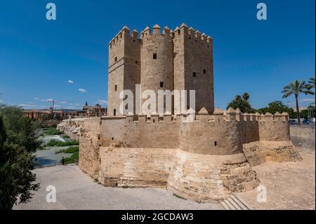 Tour de Calahorra à Cordoue. Forteresse d'origine islamique Banque D'Images