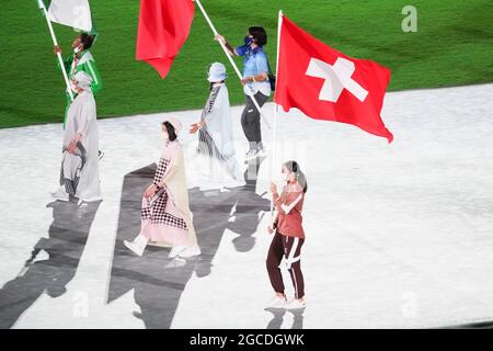 Toyko, Japon. 08 août 2021. Lors de la cérémonie de clôture des Jeux Olympiques de Tokyo en 2020 au stade olympique de Tokyo, au Japon. Crédit: SPP Sport presse photo. /Alamy Live News Banque D'Images