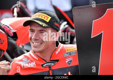 Autodrom Most, Most, République Tchèque, 08 août 2021, Scott Redding 1er en République Tchèque - FIM Superbike World Championship 2021 - Race 2, World Superbike - SBK - photo Otto Moretti / LM Banque D'Images