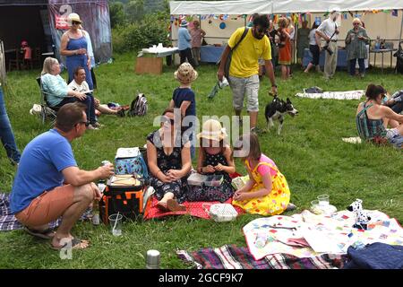 Le Lodge 2018 Pique-nique sur le terrain Banque D'Images