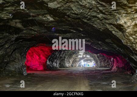 La grotte de sel de Çankırı est une grotte très ancienne qui montre des records d'activité humaine datant de la période Hittite Banque D'Images