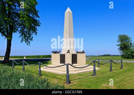 Le Mémorial du corps des chars de la première Guerre mondiale commémorant la toute première bataille de chars le 15 septembre 1916 à Pozières (somme), en France Banque D'Images