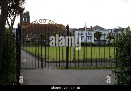 Place Waterloo à Bognor Regis, été 2021. Banque D'Images